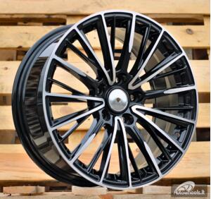 Ratlankis R16x7  4X100  ET  35  67.1  FBX042  Black Polished (MB)  For RACIN  (K3)  (HYBRID FORGED)