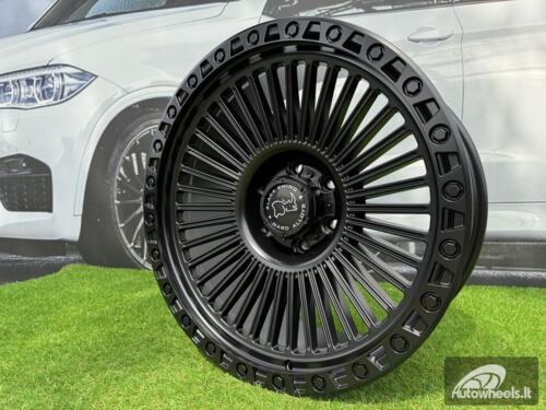 Ratlankis R20x9  5X127  ET  M10  71.5  FBX086  Black Matt (BM)  For 4X4  (K3)  (HYBRID FORGED)