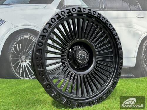 Ratlankis R20x9  5X127  ET  M10  71.5  FBX086  Black Matt (BM)  For 4X4  (K3)  (HYBRID FORGED)