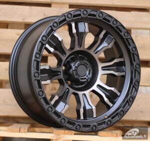 Ratlankis R17x9  5X127  ET  M10  71.5  FBX087  Black Polished Matt (MBM)  For 4X4  (K3)  (HYBRID FORGED Bronze)