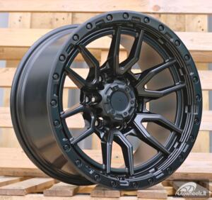Ratlankis R16x8  6X139.7  ET  0  110.1  FBX109  Black Matt (BM)  For 4X4  (K3)  (HYBRID FORGED)