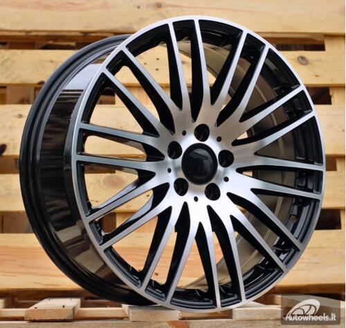 Ratlankis R18x8.5  5X112  ET  42  66.56  FBX244  (H3012D)  Black Polished (MB)  For MER  (Z6)
