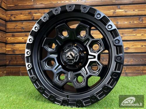 Ratlankis R18x9  5X127  ET  M10  71.5  JT178  Black Matt (BM)  For 4X4  (M)