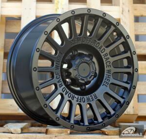 Ratlankis R16x8.5  6X139.7  ET  0  110.1  JT218  Black Matt (BM)  For 4X4  (K3)