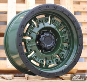 Ratlankis R17x9  6X139.7  ET  0  110.1  JT250  Olive Green+Black Lip (OGBLP)  For 4X4  (K3)