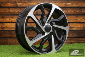 Ratlankis R14x5.5  4X100  ET  43  54.1  B2477  Black Polished (MB)  For TOYOT  (Z2)