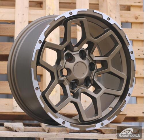 Ratlankis R18x9  6X139.7  ET  0  106.1  F8720  Bronze+Polished Lip (YYPL)  For 4X4  (Z5)  (HYBRID FORGED)