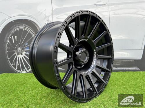 Ratlankis R18x9  6X114.3  ET  0  66.1  FBX026  Black Matt+Text (BMT)  For 4X4  (K3)  (HYBRID FORGED (MB+Text))
