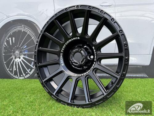 Ratlankis R18x9  6X114.3  ET  0  66.1  FBX026  Black Matt+Text (BMT)  For 4X4  (M+K8)  (HYBRID FORGED (MB+Text))
