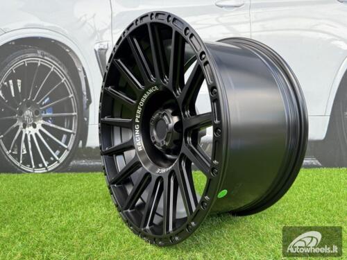 Ratlankis R18x9  6X114.3  ET  0  66.1  FBX026  Black Matt+Text (BMT)  For 4X4  (M+K8)  (HYBRID FORGED (MB+Text))