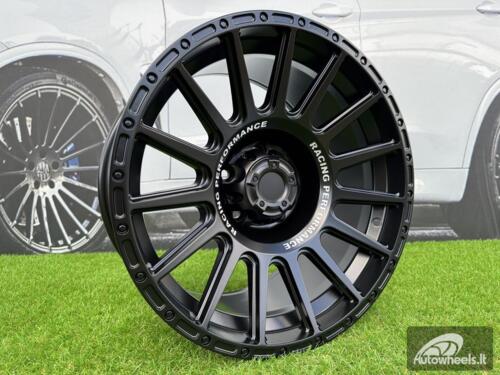 Ratlankis R18x9  6X114.3  ET  0  66.1  FBX026  Black Matt+Text (BMT)  For 4X4  (M+K8)  (HYBRID FORGED (MB+Text))
