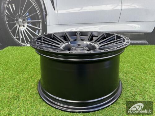 Ratlankis R18x9  6X114.3  ET  0  66.1  FBX026  Black Matt+Text (BMT)  For 4X4  (M+K8)  (HYBRID FORGED (MB+Text))