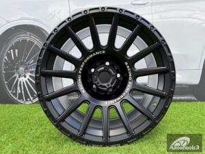 Ratlankis R18x9  6X114.3  ET  0  66.1  FBX026  Black Matt+Text (BMT)  For 4X4  (M+K8)  (HYBRID FORGED (MB+Text))