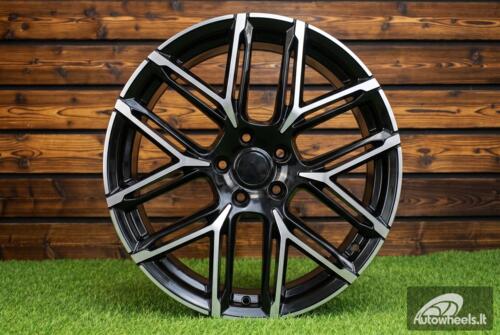 Ratlankis R18x8  5X112  ET  42  66.5  HF736  (F8734)  Black Polished (MB)  For AUD  (Z5)  (HYBRID FORGED)
