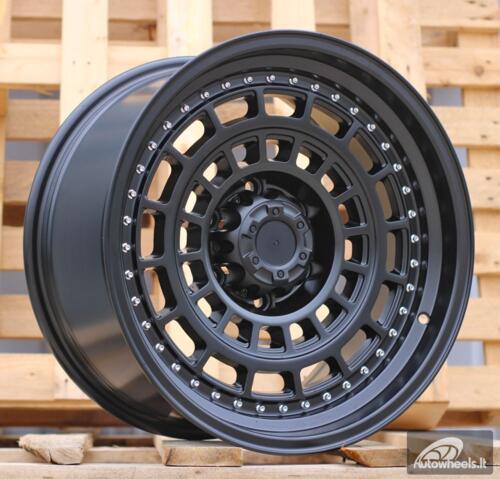 Ratlankis R18x9  6X139.7  ET  0  110.1  JT221  Black Matt (BM)  For 4X4  (K3)  ((MB+Rivets))