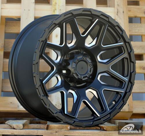 Ratlankis R17x9  6X139.7  ET  0  110.1  JT257  Black Matt (BM)  For 4X4  (K3)  (MB+Milling Spoke)