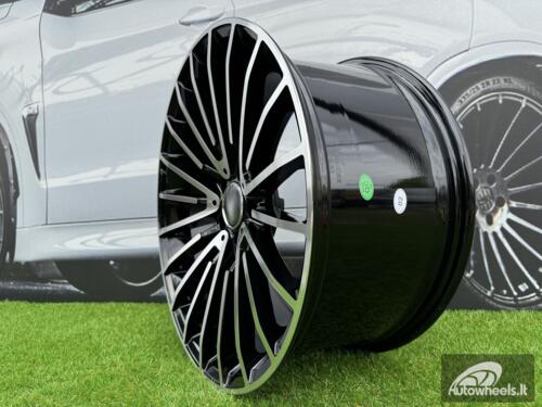 Ratlankis R18x8.5  5X112  ET  42  66.6  MR532  (8337F)  Black Polished (MB)  For MER  (Z5)  (Rear+Front)