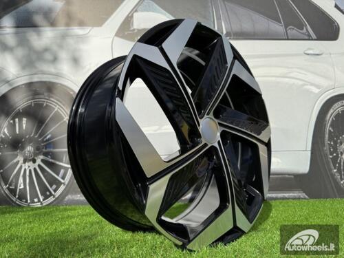 Ratlankis R18x7.5  5X114.3  ET  51  67.1  D1926  (BK1224)  Black Polished (MB)  For HYUND  (P+R)  (NEW MODEL)