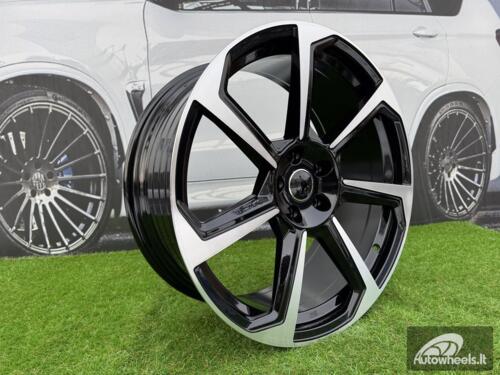 Ratlankis R20x8.5  5X112  ET  38  66.5  B5213  (YF7070)  Black Polished (MB)  For AUD  (Z5)  (HYBRID FORGED)