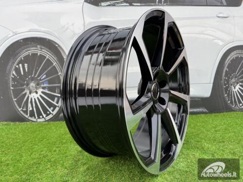 Ratlankis R20x8.5  5X112  ET  38  66.5  B5213  (YF7070)  Black Polished (MB)  For AUD  (Z5)  (HYBRID FORGED)