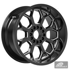 Ratlankis R20x10  8X170  ET  M19  125.2  B1960  Black (BL)  For 4X4  (Z1)  (Milling)