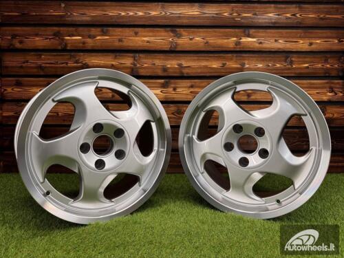 Ratlankis R17x8  5X120  ET  15  74.1  B2418  Silver+Polished Lip (SP)  For BMW  (Z1)  (Front Left)