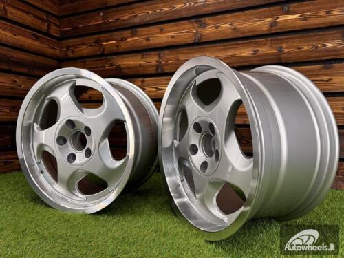 Ratlankis R17x8  5X120  ET  15  74.1  B2418  Silver+Polished Lip (SP)  For BMW  (Z1)  (Front Left)