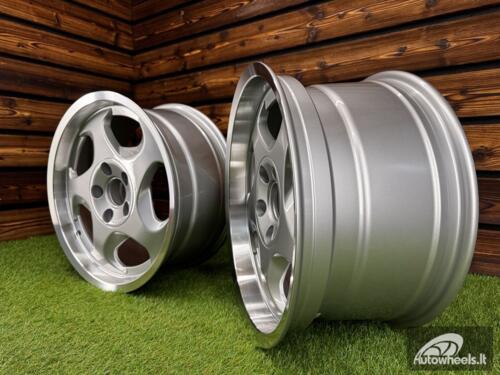 Ratlankis R17x8  5X120  ET  15  74.1  B2418  Silver+Polished Lip (SP)  For BMW  (Z1)  (Front Left)