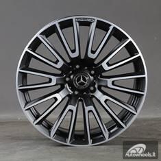 Ratlankis R22x10  5X130  ET  36  84.1  F1070  Black Polished (MB)  For MER  (P1)  (HYBRID FORGED)