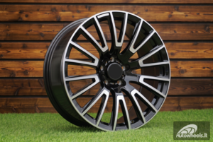 Ratlankis R22x10  5X130  ET  36  84.1  F1070  Black Polished (MB)  For MER  (P1)  (HYBRID FORGED)