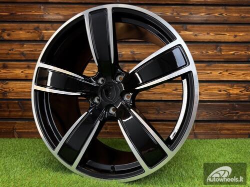 Ratlankis R21x11  5X130  ET  58  71.6  H5082  Black Polished (MB)  For PORCH  (P1)  (Front+Rear)
