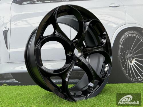 Ratlankis R18x8  5X110  ET  33  65.1  L1664  (YF5707)  Black (BL)  For ALFA  (Z4+P1)  (HYBRID FORGED (ET25))