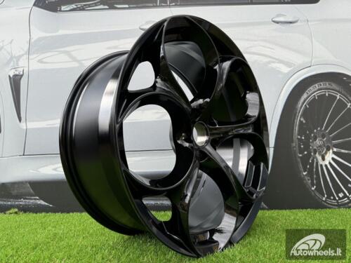 Ratlankis R18x8  5X110  ET  33  65.1  L1664  (YF5707)  Black (BL)  For ALFA  (Z4+P1)  (HYBRID FORGED (ET25))