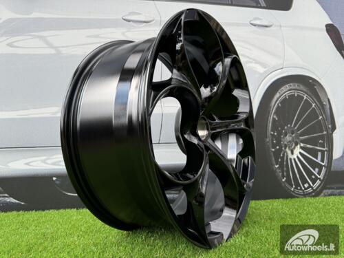 Ratlankis R18x8  5X110  ET  33  65.1  L1664  (YF5707)  Black (BL)  For ALFA  (Z4+P1)  (HYBRID FORGED (ET25))