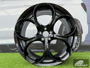 Ratlankis R18x8  5X110  ET  33  65.1  L1664  (YF5707)  Black (BL)  For ALFA  (Z4+P1)  (HYBRID FORGED (ET25))