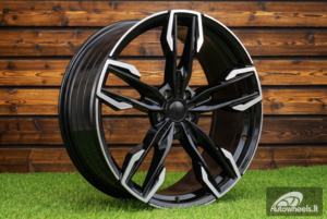 Ratlankis R19x7.5  5X112  ET  32  66.6  YF5718  Black Polished (MB)  For BMW  (P2+P1)  ((X3) HYBRID FORGED)