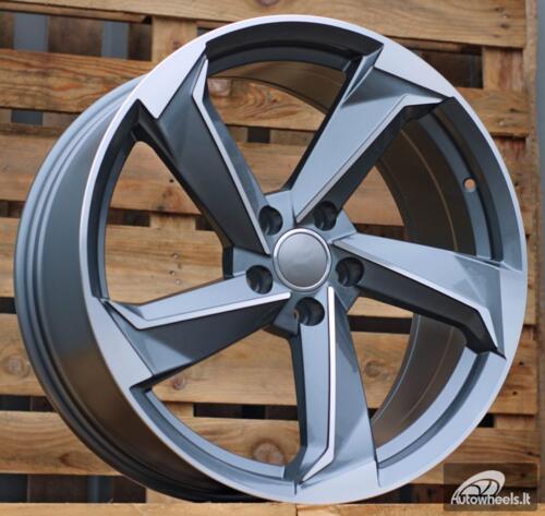 Ratlankis R18x8  5X112  ET  40  66.5  B5185  (IN5293)  Grey Polished (MG)  For AUD  (P1)