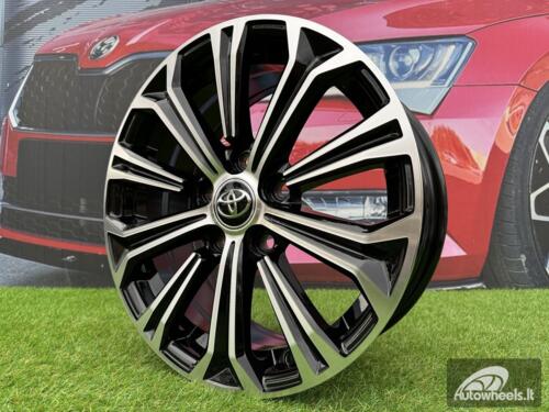 Ratlankis R17x7.5  5X100  ET  40  54.1  B5845  (IN1091)  Black Polished (MB)  For TOYOT  (Z5)