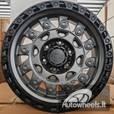 Ratlankis R17x9  6X139.7  ET  0  110.1  H974D  Gun Metal+Matt Lip (GMML)  For 4X4  (Z5)  (FUEL Style)