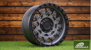 Ratlankis R17x9  6X139.7  ET  0  110.1  H974D  Gun Metal+Matt Lip (GMML)  For 4X4  (Z5)  (FUEL Style)