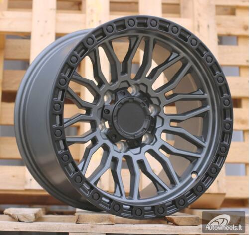 Ratlankis R17x9  6X139.7  ET  0  110.1  H975D  Gun Metal+Matt Lip (GMML)  For 4X4  (Z5)  (FUEL Style)