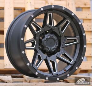 Ratlankis R16x8.5  6X139.7  ET  0  110.1  JT212  Black Polished (MB)  For 4X4  (Z5)  (Milling)