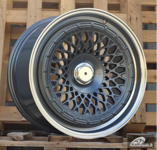 Ratlankis R18x8.5  10X112/120  ET  30  72.6  1308B  Gun Metal+Polished Lip (GMPL)  For RACIN  (Z4)  (ROTIFORM MOTOSPORT Style Rear+Front)