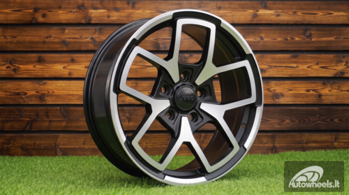Ratlankis R18x8  5X127  ET  35  71.5  FBX373  Black Polished Half Matt (MBHM)  For JEEP  (Z4)  (HYBRID FORGED)
