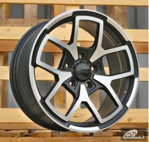Ratlankis R18x8  5X127  ET  35  71.5  FBX373  Black Polished Half Matt (MBHM)  For JEEP  (Z4)  (HYBRID FORGED)