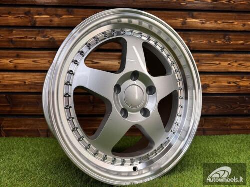 Ratlankis R17x8  5X120  ET  34  72.6  HE750  Silver+Polished Lip (SP)  For BMW  (P1)