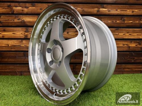 Ratlankis R17x8  5X120  ET  34  72.6  HE750  Silver+Polished Lip (SP)  For BMW  (P1)