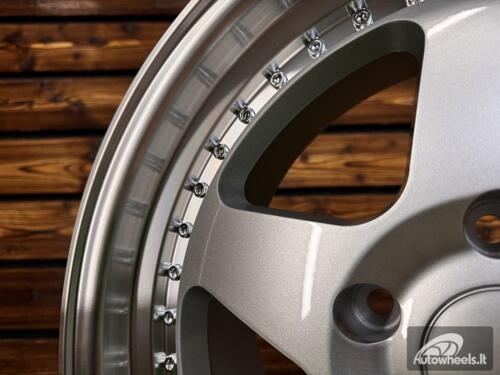 Ratlankis R17x8  5X120  ET  34  72.6  HE750  Silver+Polished Lip (SP)  For BMW  (P1)