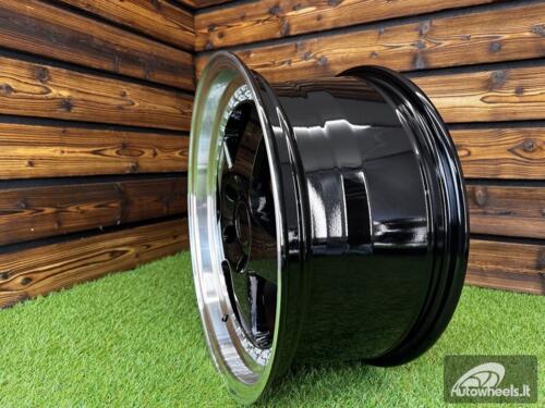 Ratlankis R17x8  5X120  ET  34  72.6  HE750  Black+Polished Lip (BLPL)  For BMW  (P1)