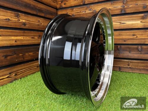 Ratlankis R17x8  5X120  ET  34  72.6  HE750  Black+Polished Lip (BLPL)  For BMW  (P1)